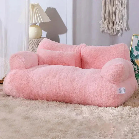 Canapé pour chien Cosysofa rose poudré, moelleux et raffiné