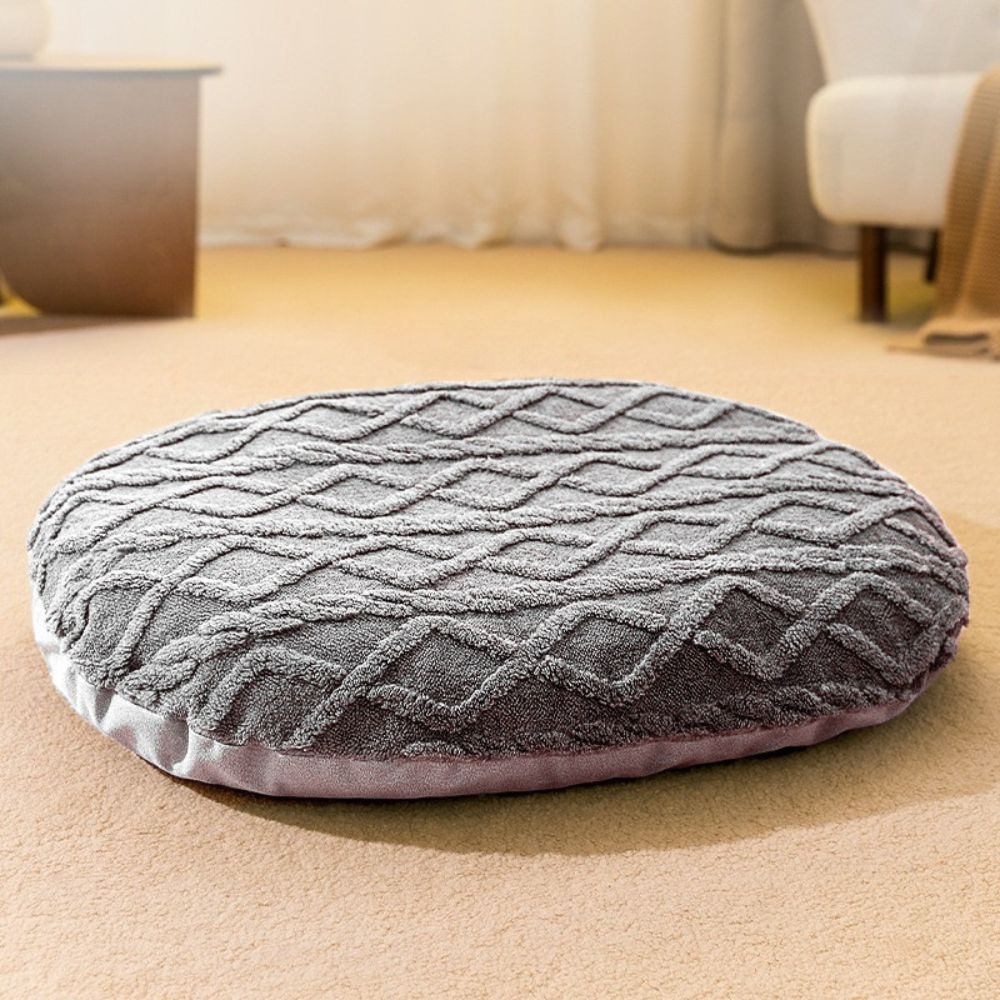 Coussin déhoussable pour chien gris, élégant et spacieux pour toutes races