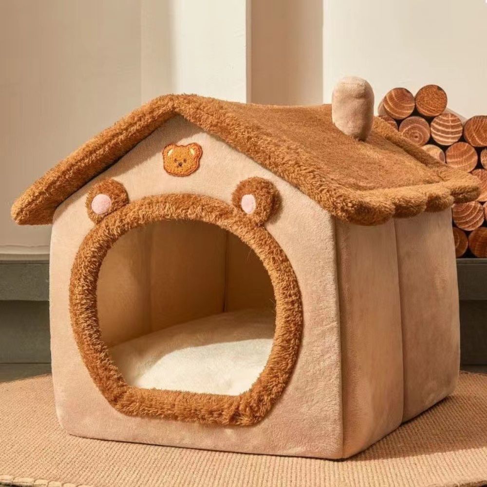 Niche pour chien intérieur cosy et design, idéale pour un appartement