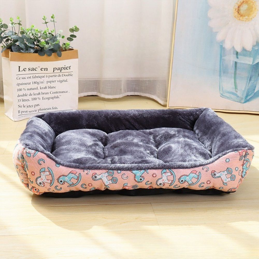 Panier à chien rose, qualité supérieure et finition soignée