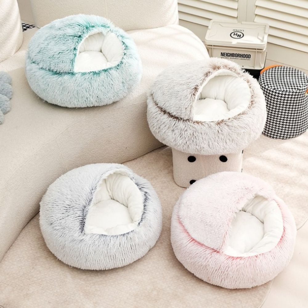 Panier pour chien modÚle doublure velours, intérieur doux et chaud