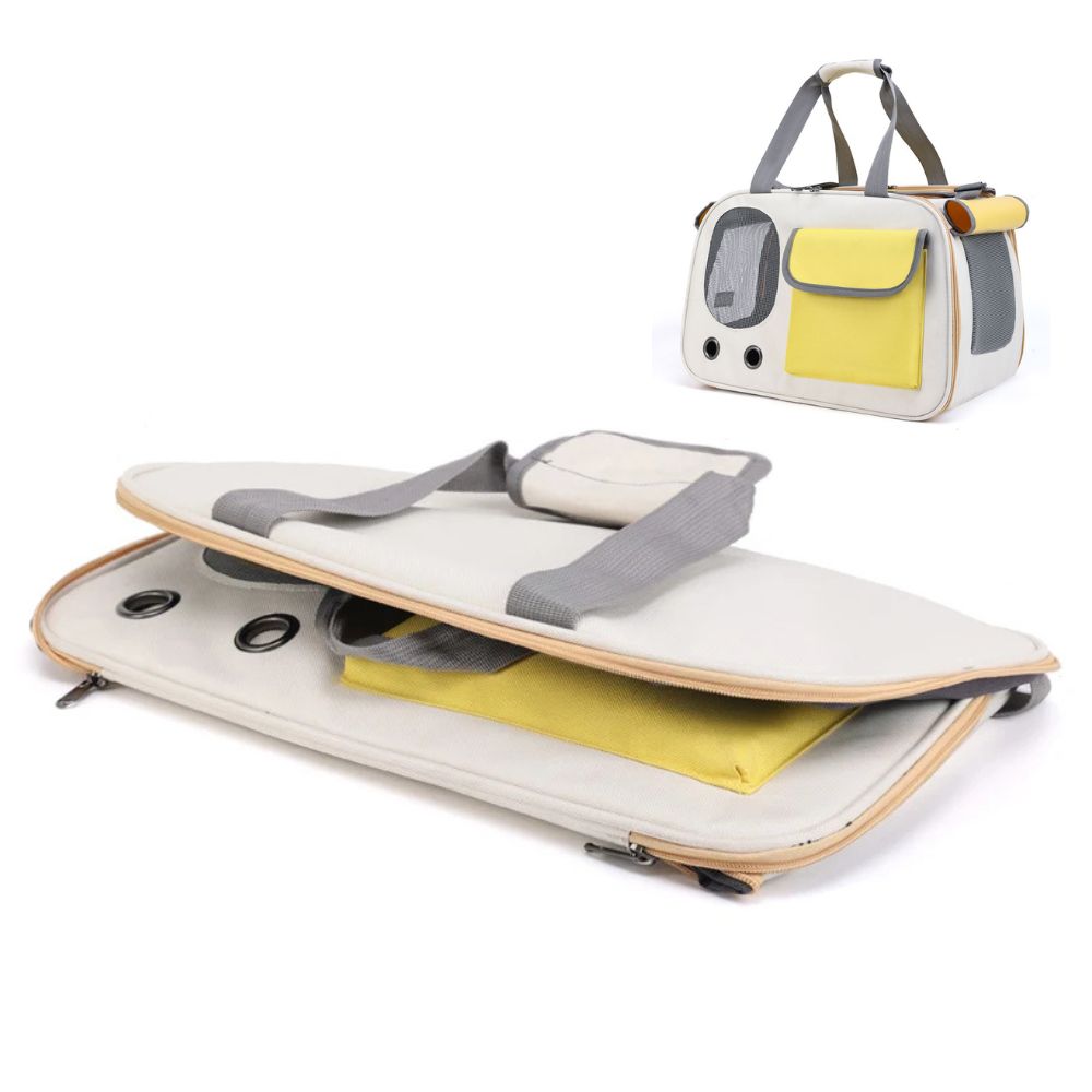 Sac transport pour chien solide et pliable pour un rangement facile