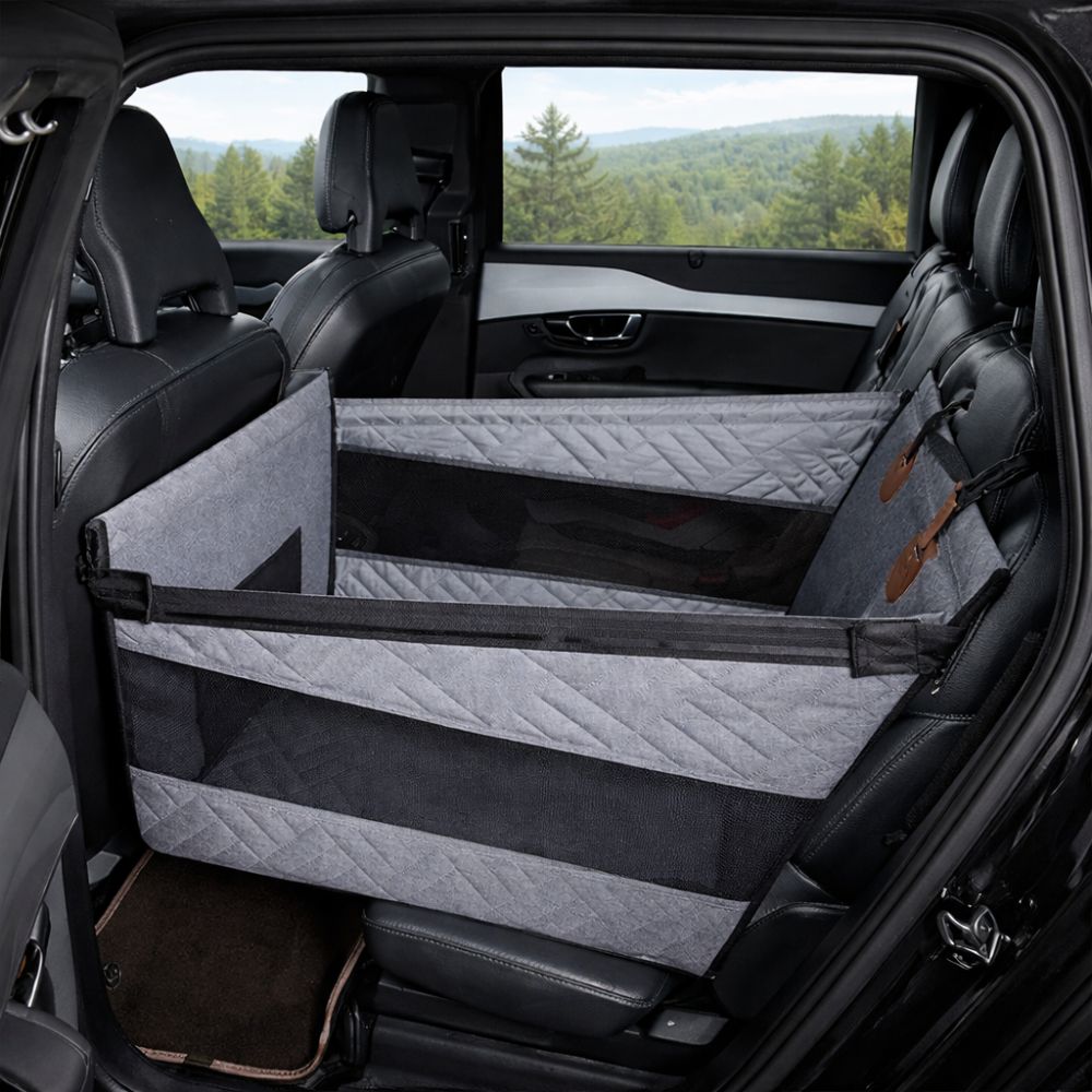 siege auto chien avec sangles renforcées et fixation stable pour protéger votre compagnon pendant le trajet