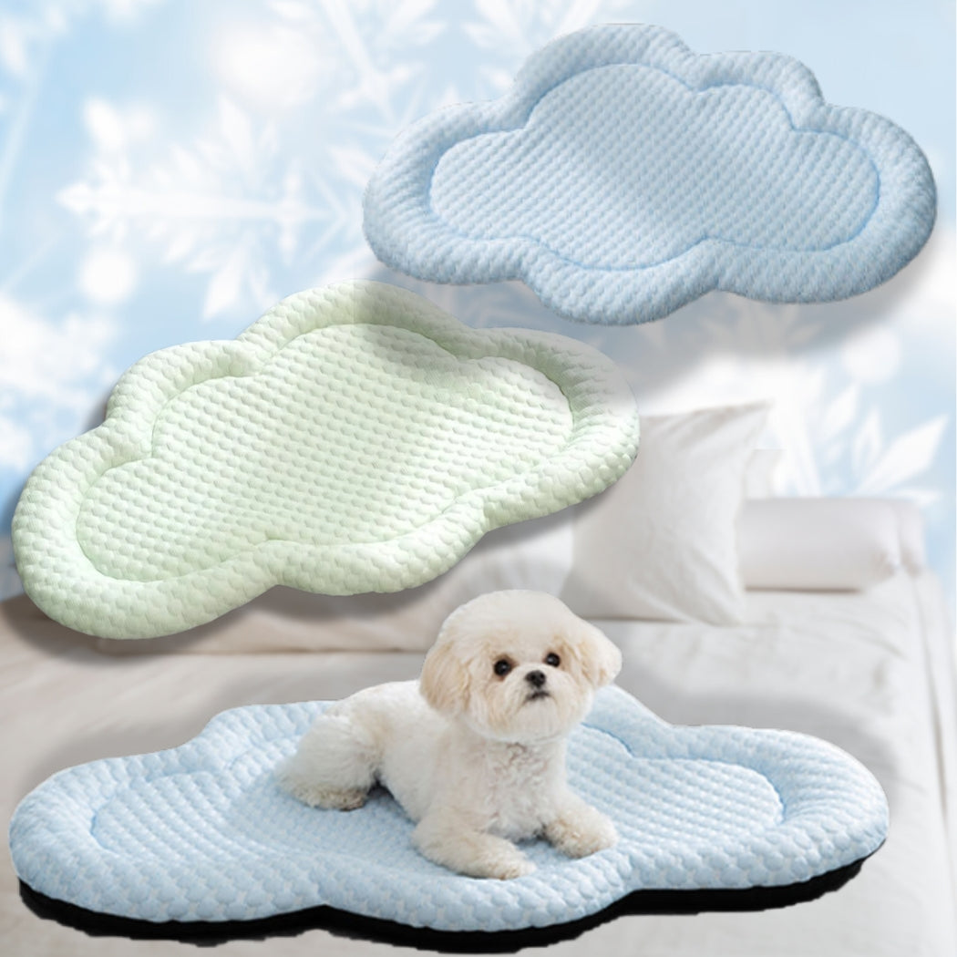 Tapis rafraîchissant chien disponible en deux couleurs pour un confort estival optimal