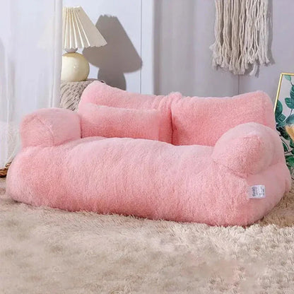 Canapé pour chien Cosysofa rose poudré, moelleux et raffiné