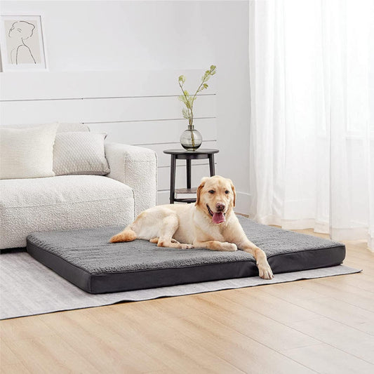 coussin chien - en mousse à mémoire de forme