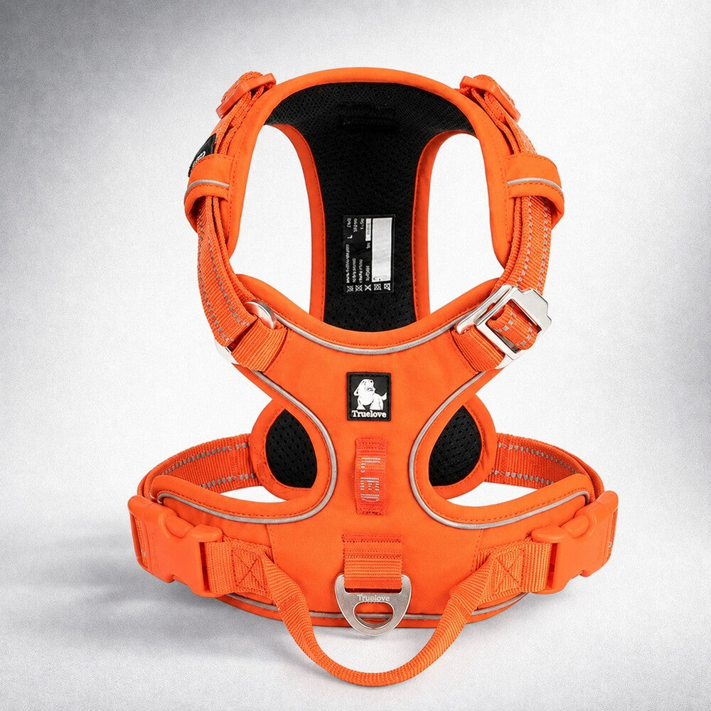 Harnais pour chien Truelove orange, produit seul
