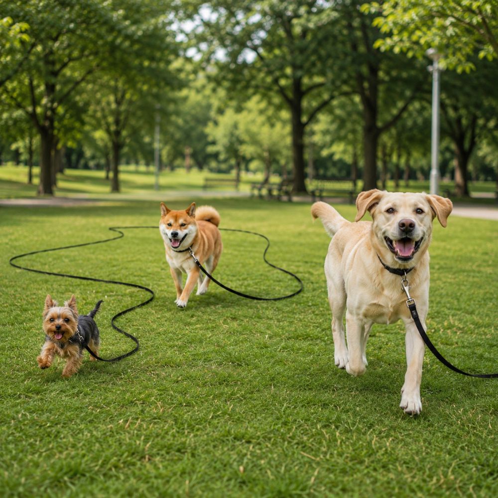 Longue laisse pour chien | liberté et contrôle