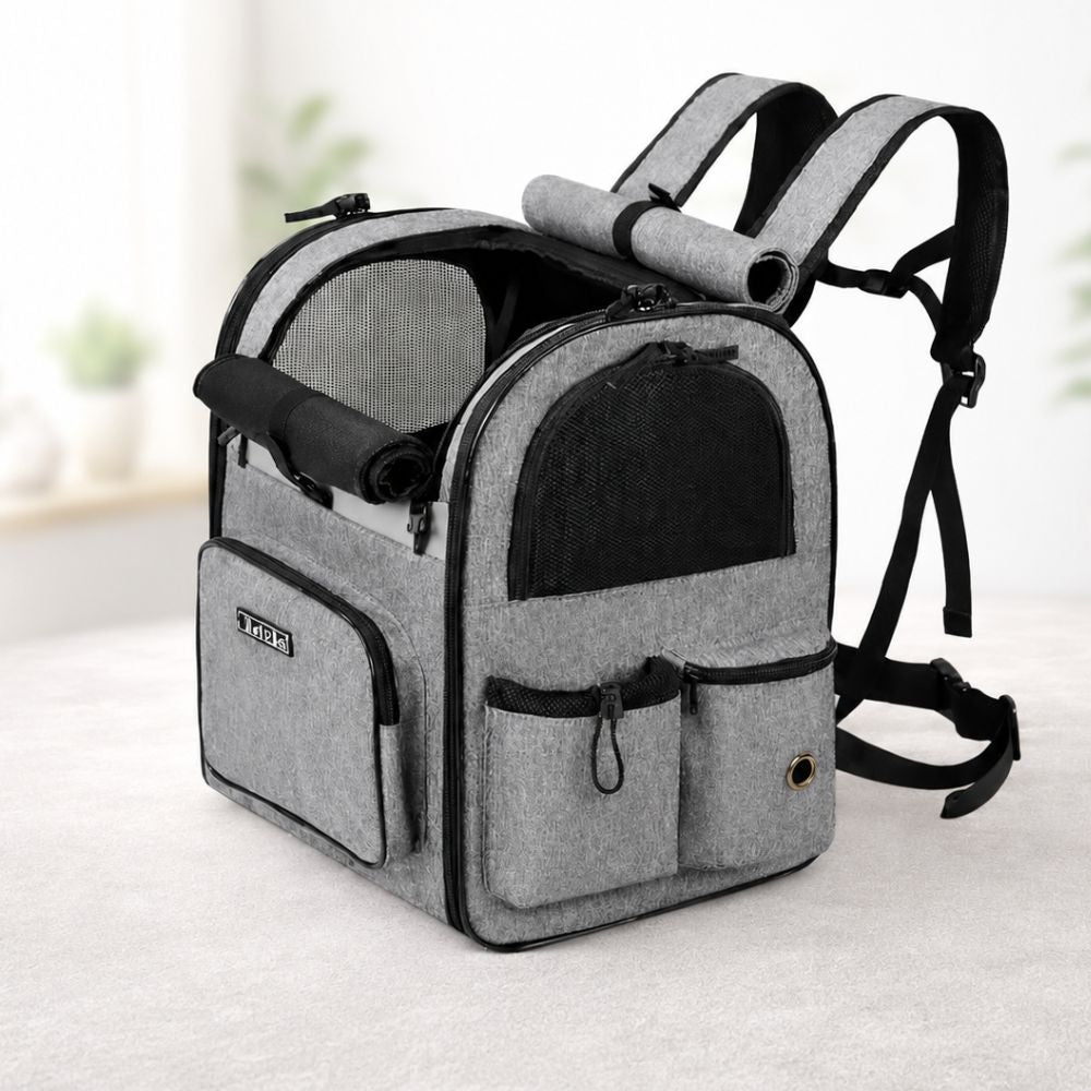 sac à dos pour chien robuste conçu pour transporter un petit chien en toute sécurité