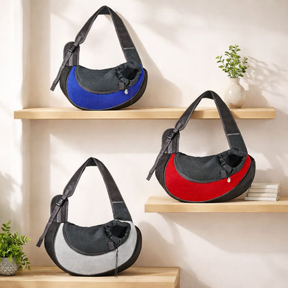 sac transport petit chien disponible en plusieurs couleurs gris rouge et bleu